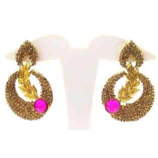 Gold Earring Jhumka Chand Bali Fashion Jewelry Boho Chic Drop Dangle Long E58